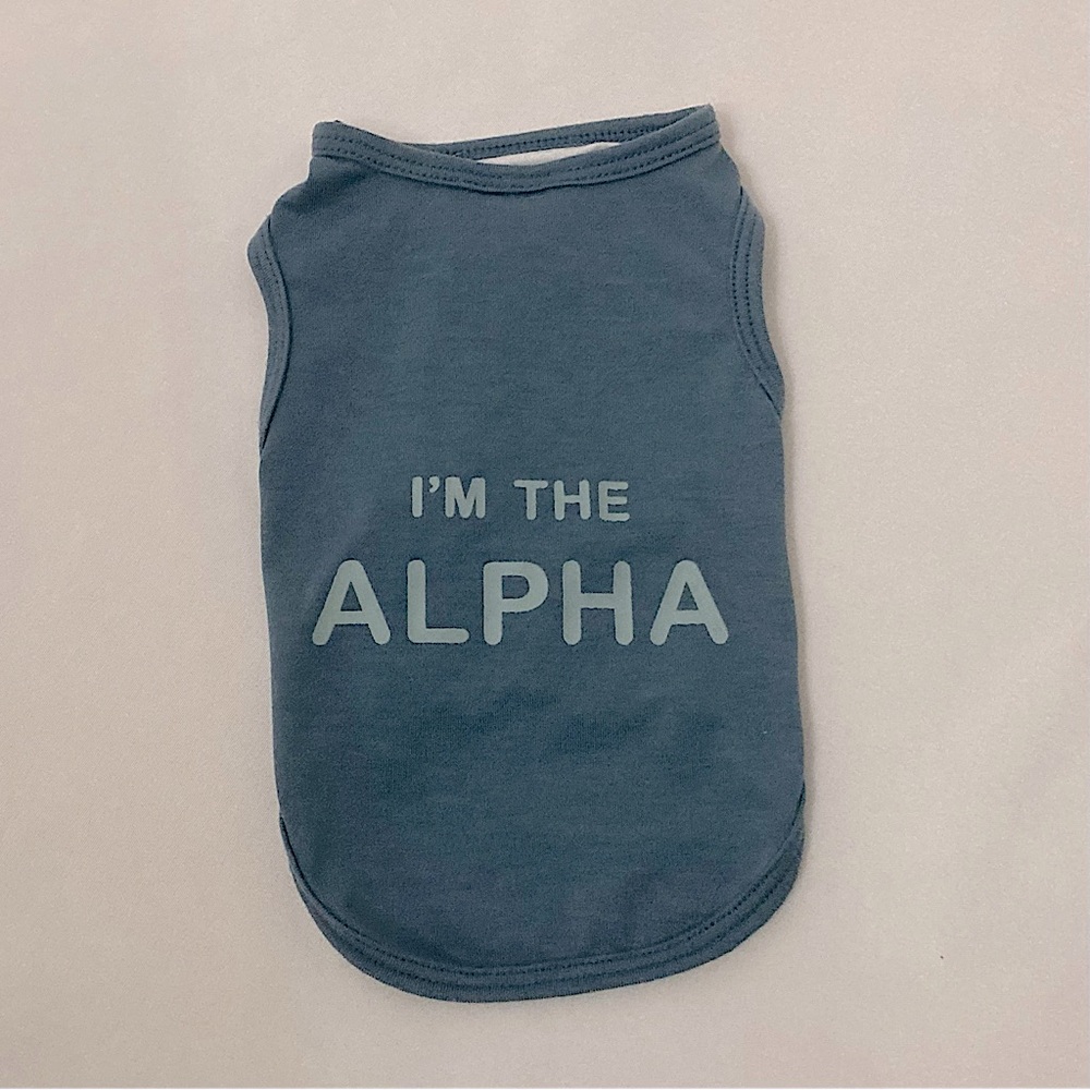 I’m The Alpha Blue Tiny Dog Shirt Size XS 💚